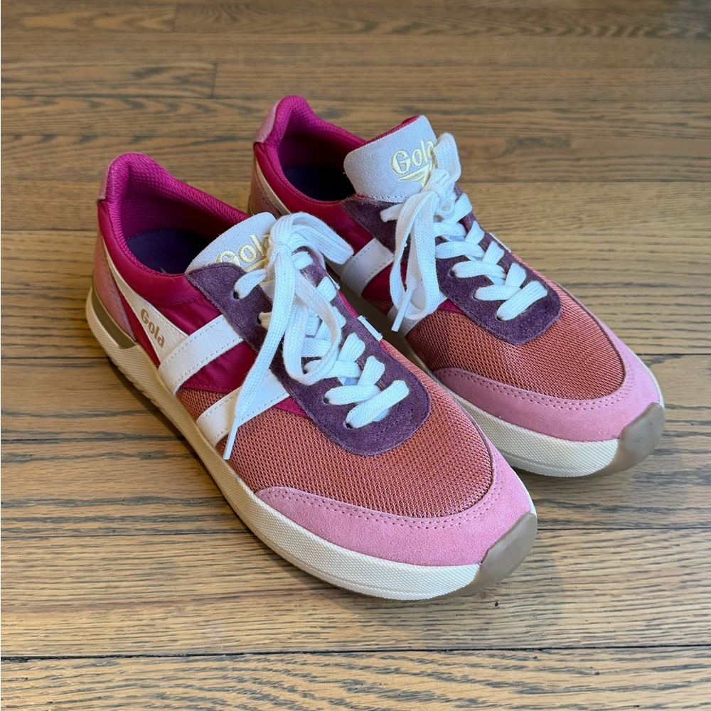NWOT Gola Raven Pink Sneakers Women’s Size 8 Athletic Shoes